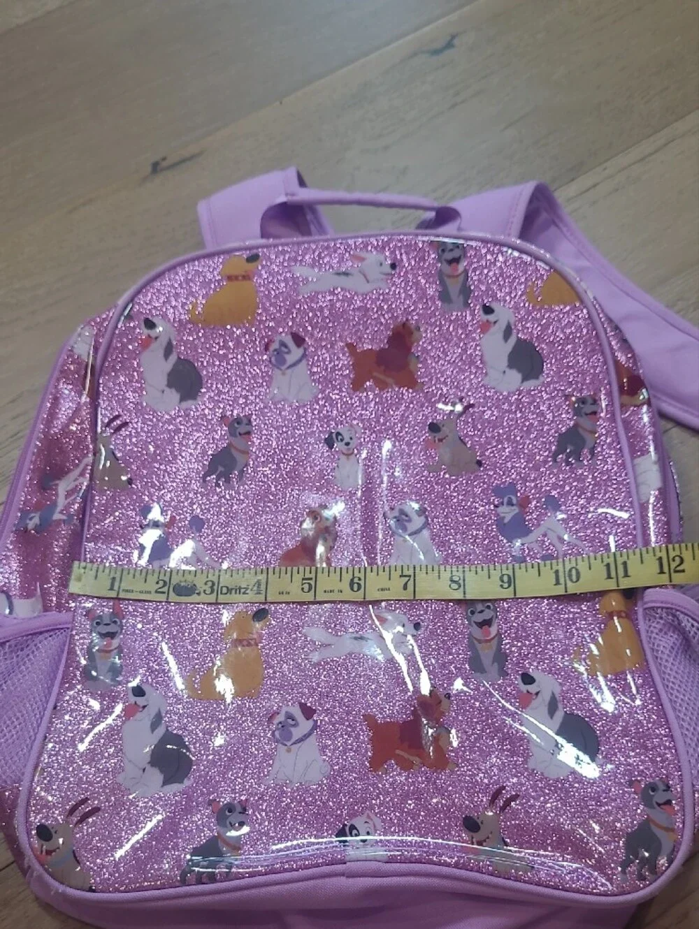 EUC Disney Store Backpack Girls Disney Dogs Purple Glitter Character School Bag